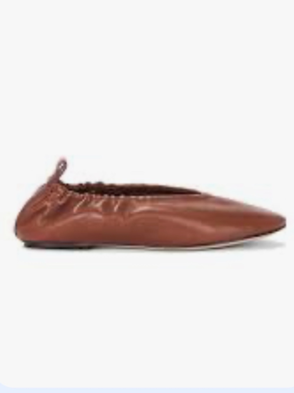 (NWT) The Schutz Eudora Ballet Flat in Cogna Leather